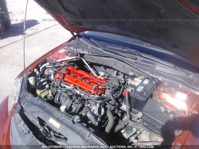 1YVHP80C245N79227 - 2004 MAZDA 6 I ORANGE photo 10