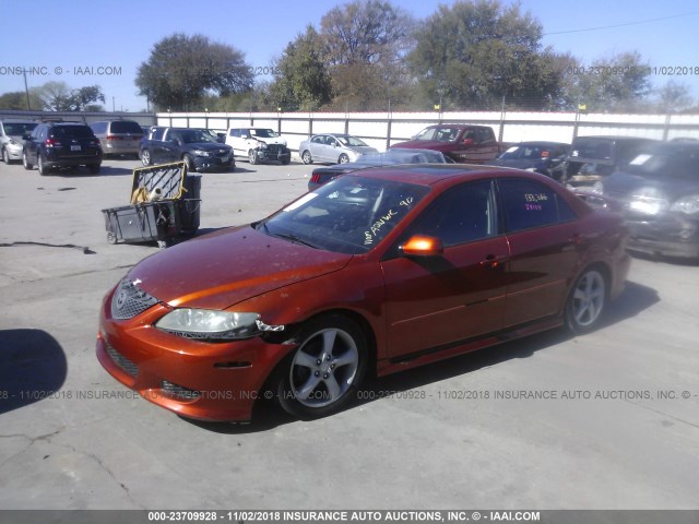 1YVHP80C245N79227 - 2004 MAZDA 6 I ORANGE photo 2