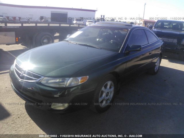 2T1CF22P7XC218471 - 1999 TOYOTA CAMRY SOLARA SE/SLE მწვანე ფოტო 2