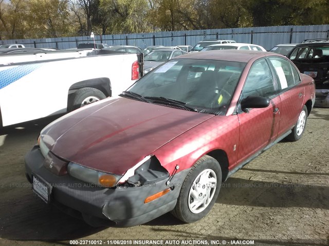 1G8ZF5289YZ190095 - 2000 SATURN SL RED photo 2