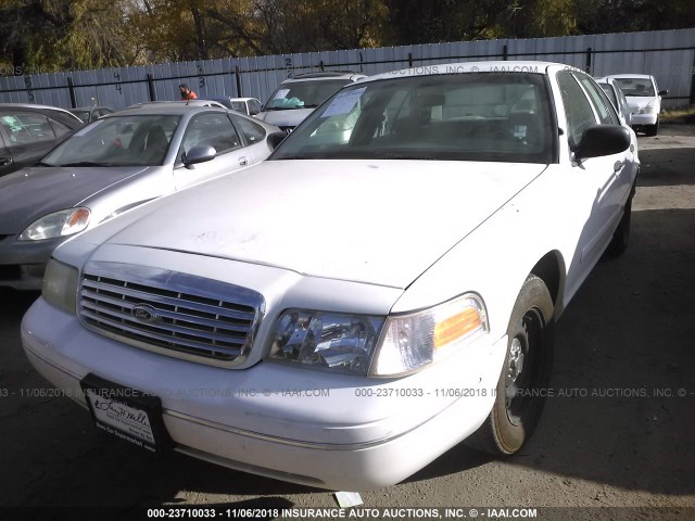 2FAFP71WX2X104779 - 2002 FORD CROWN VICTORIA POLICE INTERCEPTOR WHITE photo 6