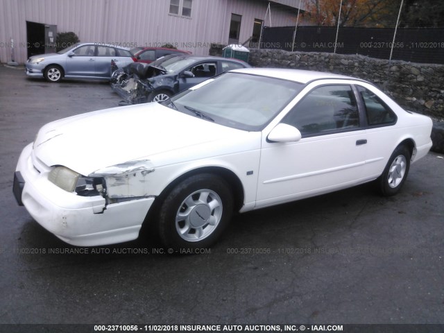 1FALP62W2SH110586 - 1995 FORD THUNDERBIRD LX WHITE photo 2