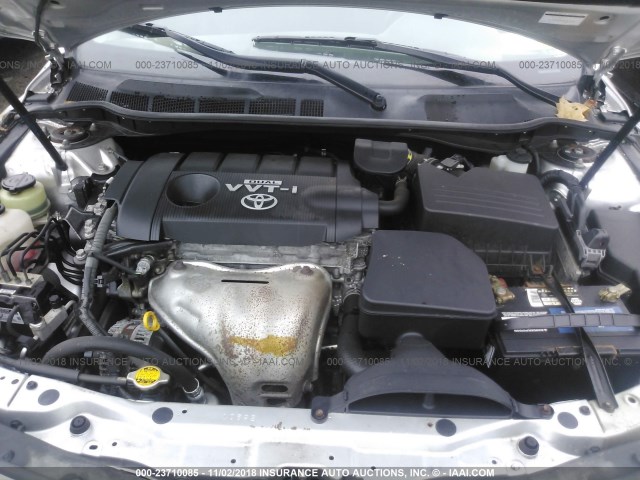 4T1BF3EK8AU022742 - 2010 TOYOTA CAMRY SE/LE/XLE SILVER photo 10