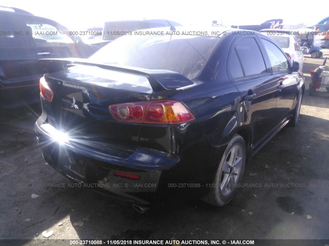 JA3AU26U59U020120 - 2009 MITSUBISHI LANCER ES/ES SPORT BLACK photo 4