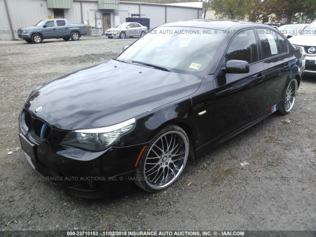 WBANW53568CT48563 - 2008 BMW 550 BLACK photo 2