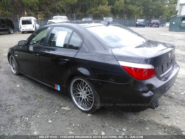 WBANW53568CT48563 - 2008 BMW 550 BLACK photo 3