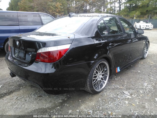 WBANW53568CT48563 - 2008 BMW 550 BLACK photo 4