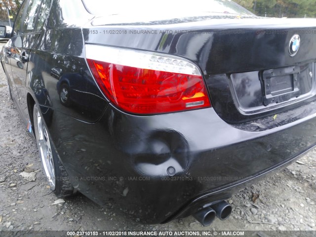 WBANW53568CT48563 - 2008 BMW 550 BLACK photo 6