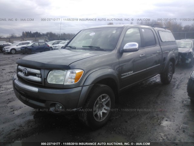 5TBDT441X6S551179 - 2006 TOYOTA TUNDRA DOUBLE CAB SR5 GRAY photo 2