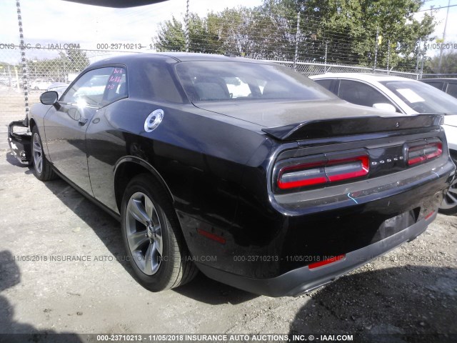 2C3CDZAG5JH317694 - 2018 DODGE CHALLENGER SXT BLACK photo 3