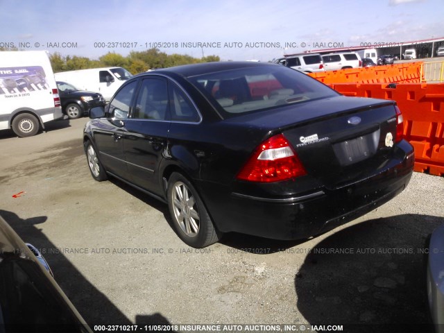 1FAHP25186G115916 - 2006 FORD FIVE HUNDRED LIMITED BLACK photo 3