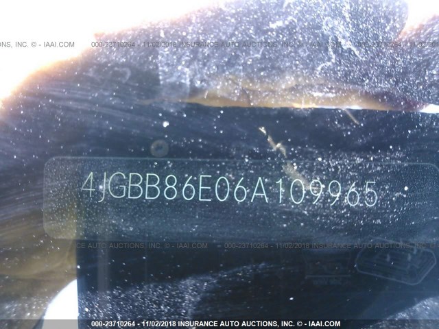 4JGBB86E06A109965 - 2006 MERCEDES-BENZ ML 350 BLACK photo 9