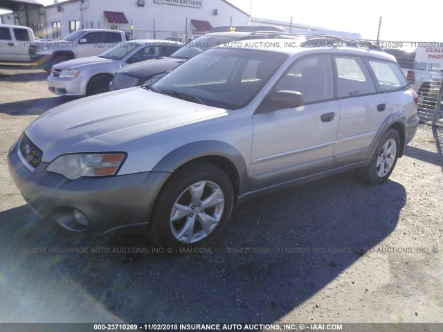 4S4BP61C667305496 - 2006 SUBARU LEGACY OUTBACK 2.5I SILVER photo 2