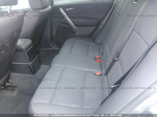 WBXPA73425WC47159 - 2005 BMW X3 2.5I GRAY photo 8