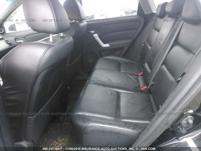 5J8TB18207A021598 - 2007 ACURA RDX BLACK photo 8