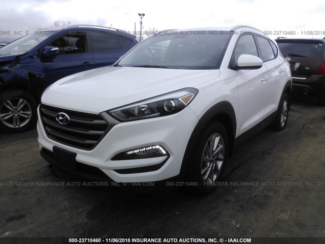 KM8J3CA48GU112588 - 2016 HYUNDAI TUCSON WHITE photo 2