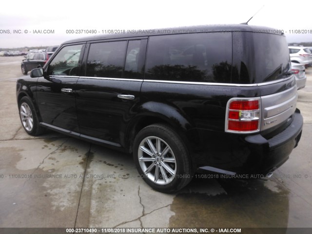 2FMGK5D83KBA03848 - 2019 FORD FLEX LIMITED BLACK photo 3