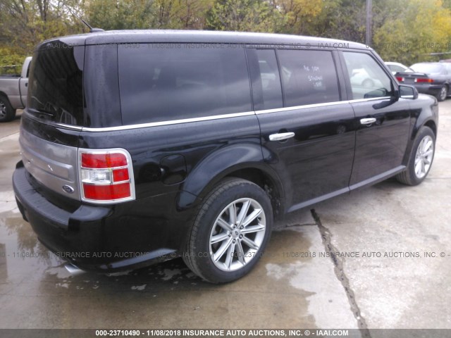 2FMGK5D83KBA03848 - 2019 FORD FLEX LIMITED BLACK photo 4