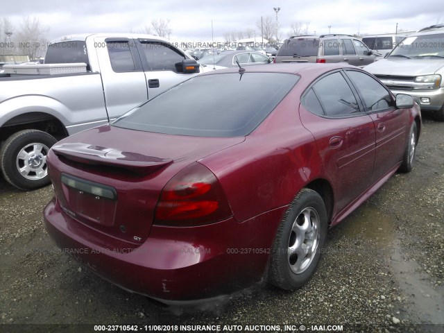 2G2WS522941128977 - 2004 PONTIAC GRAND PRIX GT2 RED photo 4