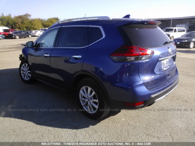 JN8AT2MT7HW152463 - 2017 NISSAN ROGUE S/SL/SV BLUE photo 3