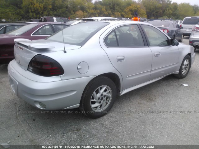 1G2NF52F74M679853 - 2004 PONTIAC GRAND AM SE1 SILVER photo 4