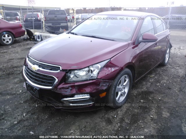 1G1PE5SB0G7171336 - 2016 CHEVROLET CRUZE LIMITED LT RED photo 2