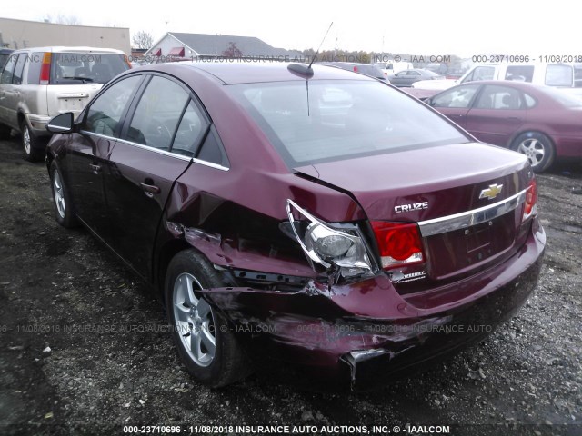 1G1PE5SB0G7171336 - 2016 CHEVROLET CRUZE LIMITED LT RED photo 3