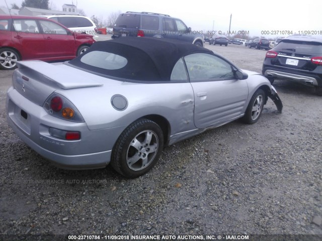 4A3AE45GX3E021400 - 2003 MITSUBISHI ECLIPSE SPYDER GS 银色 照片 4