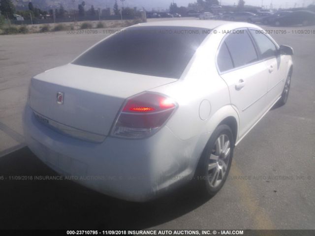 1G8ZS57N77F190204 - 2007 SATURN AURA XE WHITE photo 4