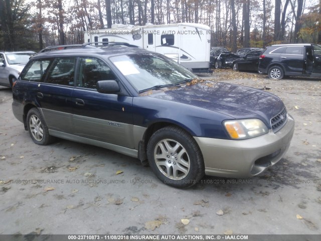 4S3BH675447610096 - 2004 SUBARU LEGACY OUTBACK AWP BLUE photo 1