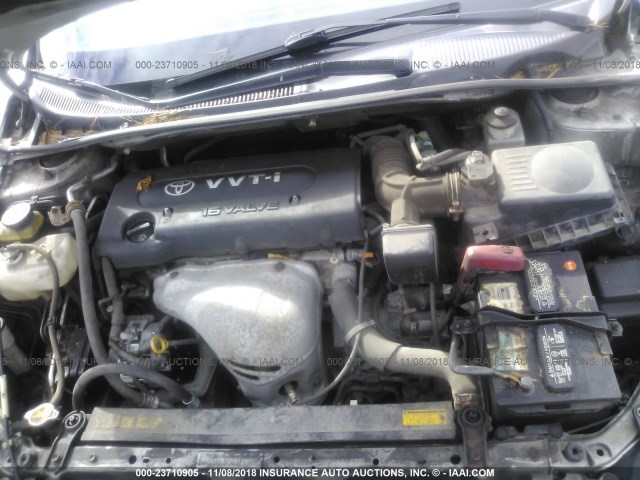 JTKDE167750046714 - 2005 TOYOTA SCION TC ვერცხლისფერი ფოტო 10