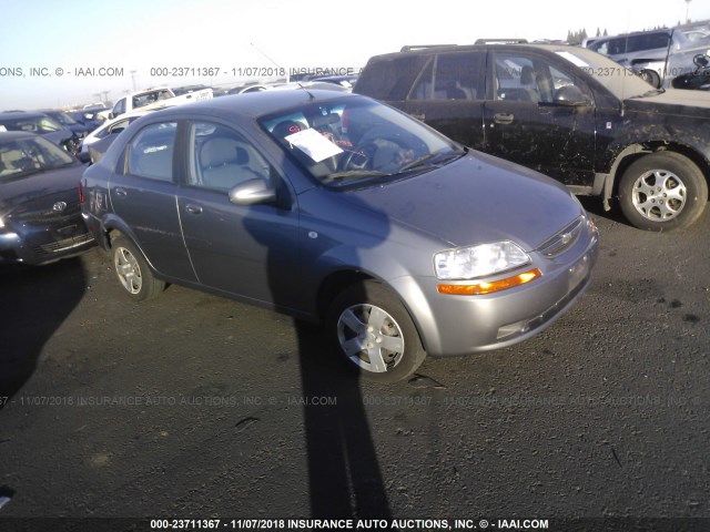 KL1TD56626B649443 - 2006 CHEVROLET AVEO LS GRAY photo 1