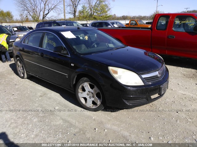 1G8ZS57N37F149956 - 2007 SATURN AURA XE BLACK photo 1