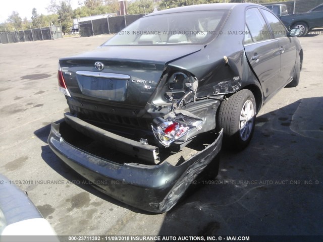 4T1BF32K06U112446 - 2006 TOYOTA CAMRY LE/XLE/SE GREEN photo 6