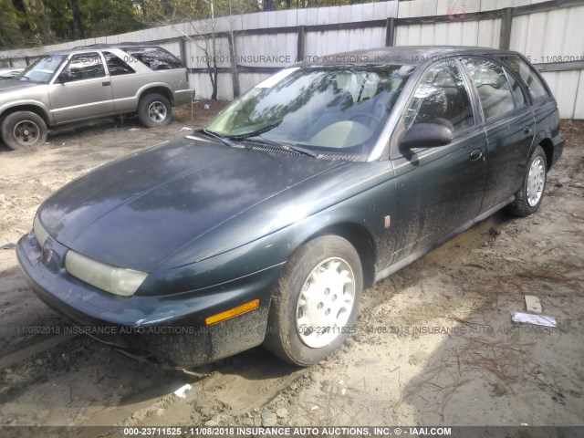 1G8ZK8271VZ235966 - 1997 SATURN SW2 GREEN photo 2