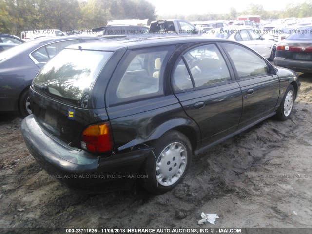 1G8ZK8271VZ235966 - 1997 SATURN SW2 GREEN photo 4