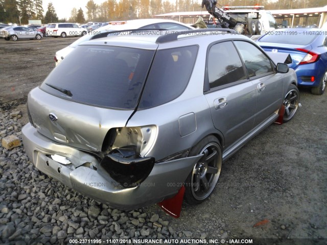 JF1GG67656G804906 - 2006 SUBARU IMPREZA 2.5I SPORTS WAGON SILVER photo 4