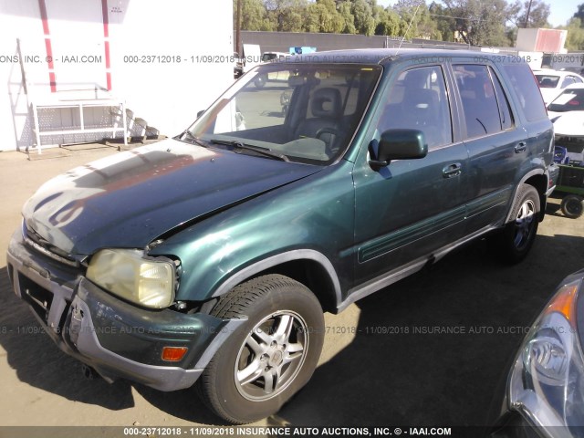 JHLRD1873YC040296 - 2000 HONDA CR-V SE/EX GREEN photo 2