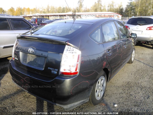 JTDKB20U763189528 - 2006 TOYOTA PRIUS GRAY photo 4