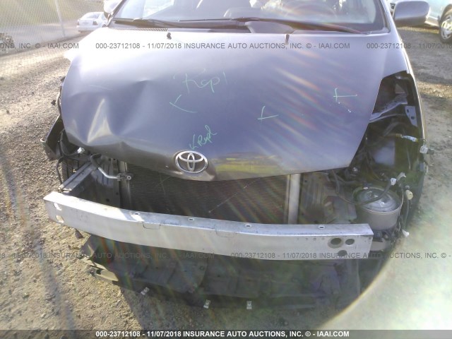 JTDKB20U763189528 - 2006 TOYOTA PRIUS GRAY photo 6