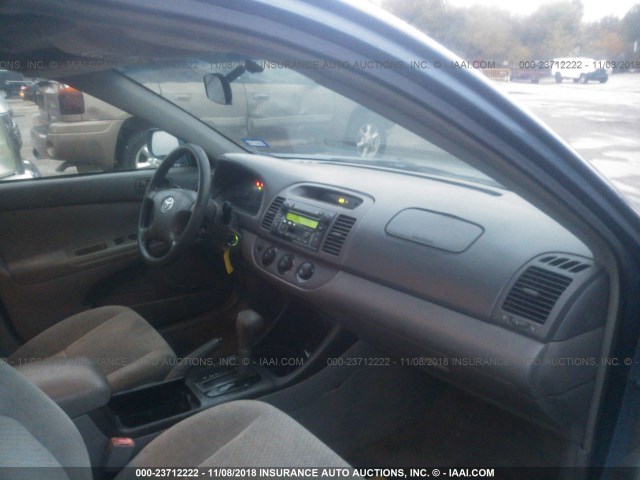 4T1BE32K42U614521 - 2002 TOYOTA CAMRY LE/XLE/SE TURQUOISE photo 5