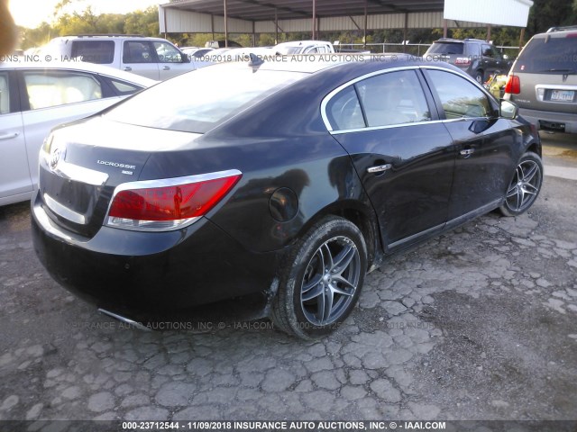 1G4GE5ED6BF380420 - 2011 BUICK LACROSSE CXS BLACK photo 4