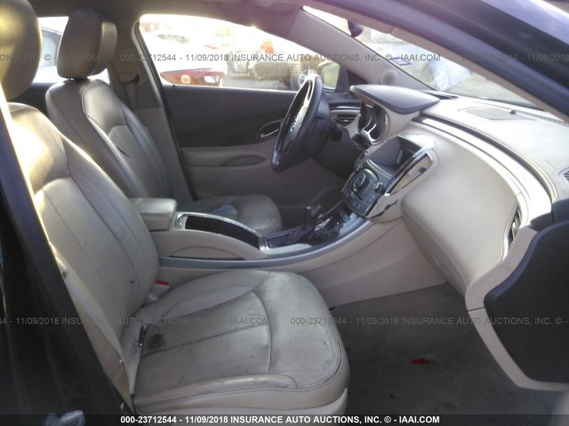 1G4GE5ED6BF380420 - 2011 BUICK LACROSSE CXS BLACK photo 5