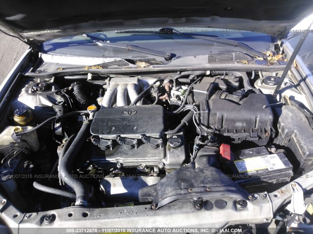 4T1BF32K73U547279 - 2003 TOYOTA CAMRY LE/XLE/SE SILVER photo 10