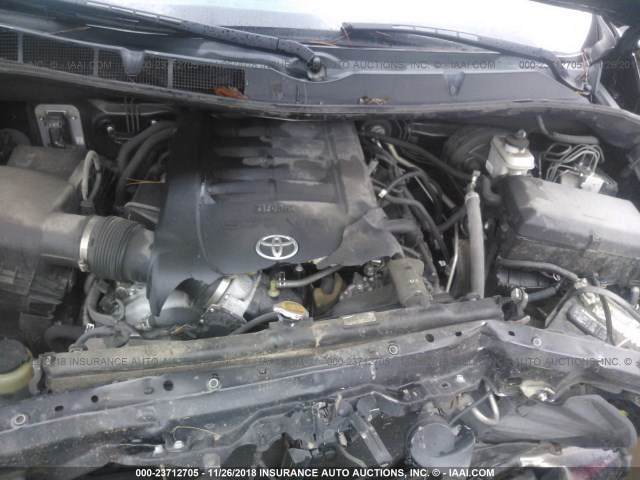 5TFRY5F11EX160643 - 2014 TOYOTA TUNDRA DOUBLE CAB SR/SR5 BLACK photo 10