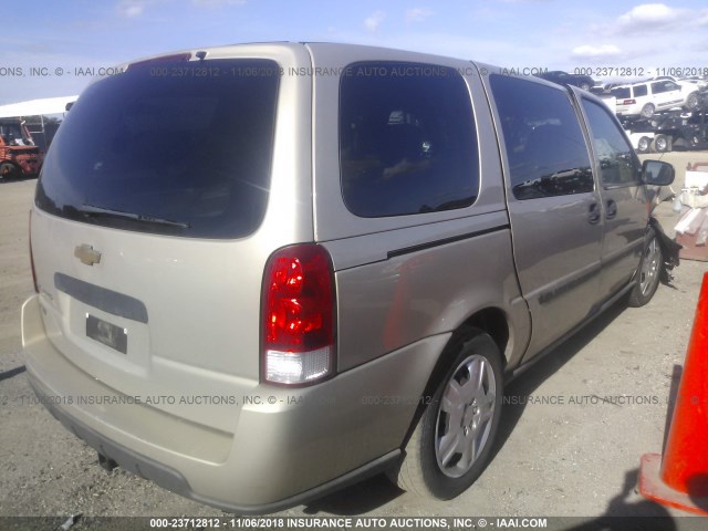 1GNDV23WX8D146514 - 2008 CHEVROLET UPLANDER LS GOLD photo 4