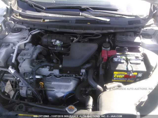 JN8AS5MT2CW292448 - 2012 NISSAN ROGUE S/SV SILVER photo 10
