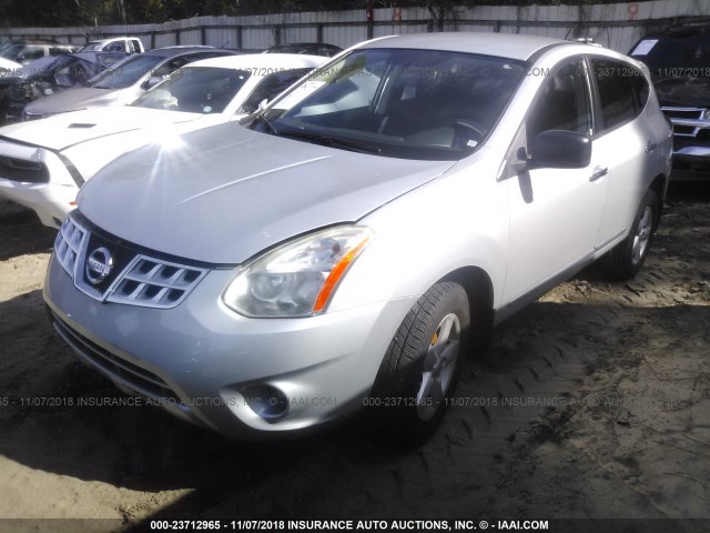 JN8AS5MT2CW292448 - 2012 NISSAN ROGUE S/SV SILVER photo 2