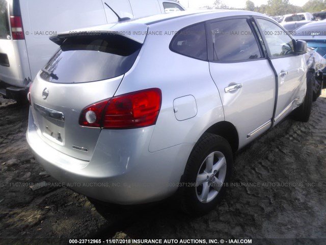 JN8AS5MT2CW292448 - 2012 NISSAN ROGUE S/SV SILVER photo 4