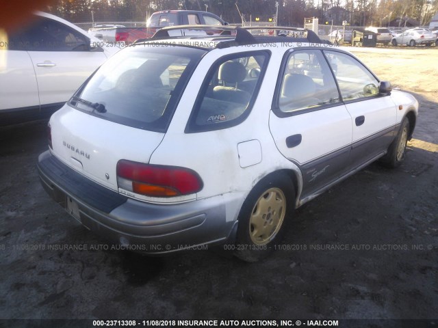 JF1GF4850VG821821 - 1997 SUBARU IMPREZA OUTBACK WHITE photo 4